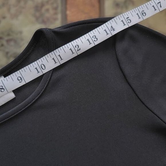 Vtg 90s DKNY mesh long sleeve t-shirt black - Picture 8 of 12